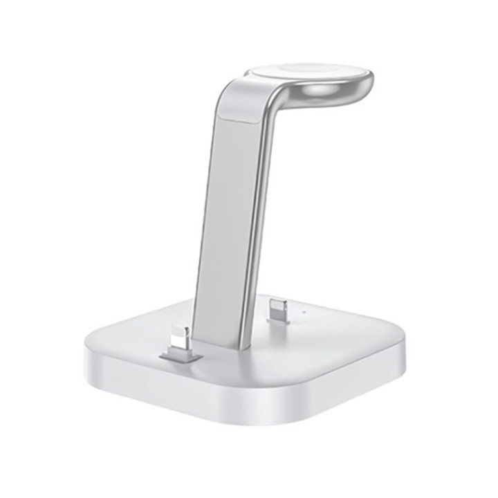 Беспроводное зарядное устройство HOCO CW43 Graceful 3 в 1, White