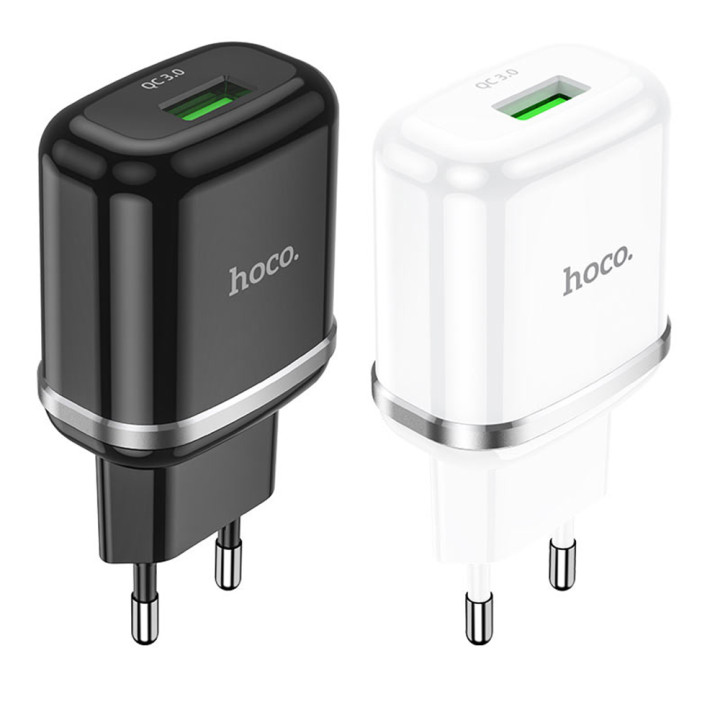 Сетевое зарядное устройство Hoco N3 USB 3.0A QC3.0 18W без кабеля