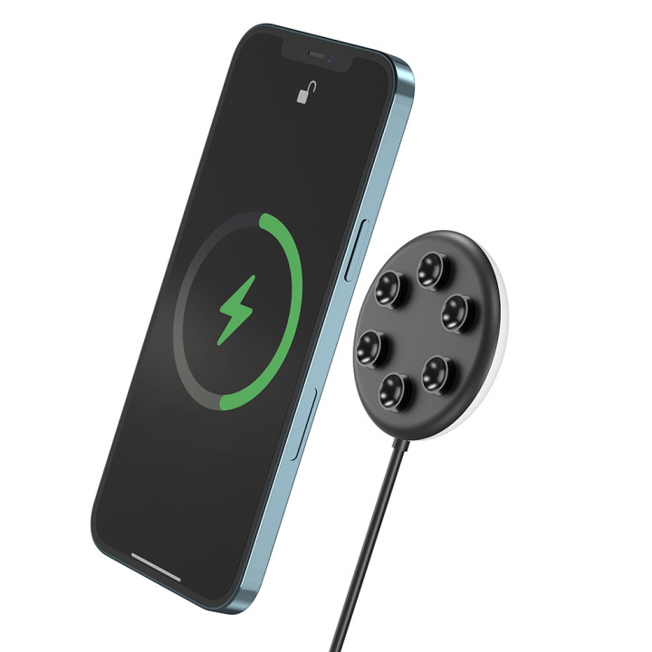 Беспроводное зарядное устройство XO CX006 15W для смартфонов со стандартом Qi, Black-White